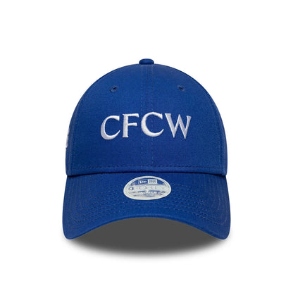 Pictured is this Womens Core Chelsea FC 9FORTY cap in blue. 2
