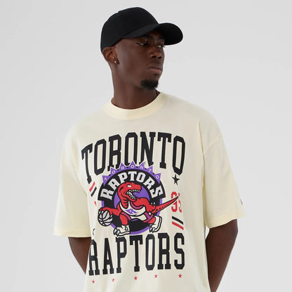 The model is wearing this NBA Hardwood Classic Toronto Raptors T-Shirt in Cream . 6