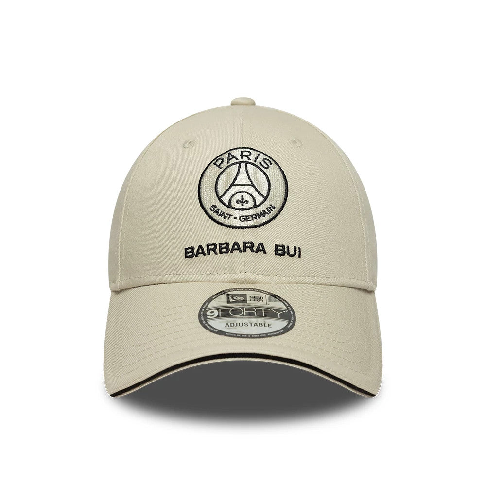 This is a Barbara Bui x Paris Saint-Germain Light Beige 9FORTY Adjustable Cap 3
