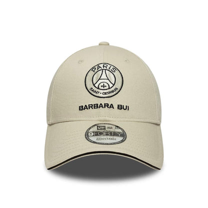 This is a Barbara Bui x Paris Saint Germain Light Beige 9FORTY Adjustable Cap 3