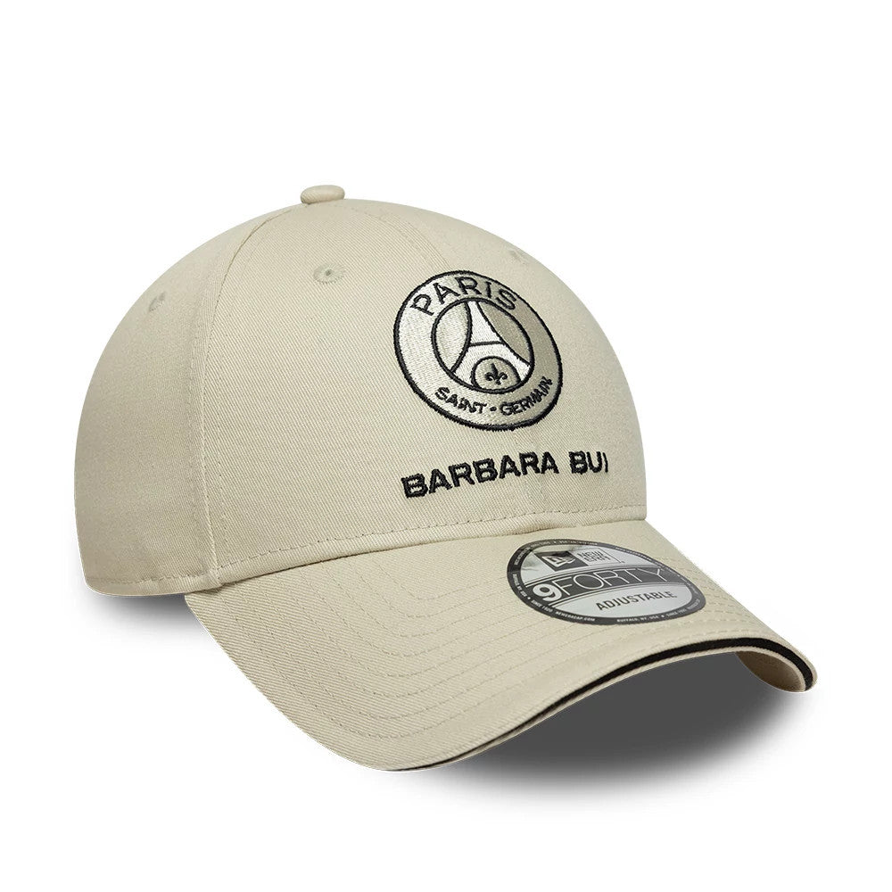 This is a Barbara Bui x Paris Saint-Germain Light Beige 9FORTY Adjustable Cap 4