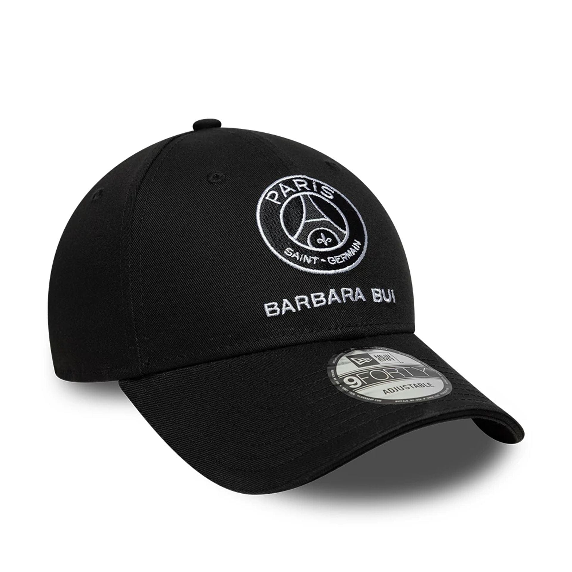 This is a Barbara Bui x Paris Saint Germain Black 9FORTY Adjustable Cap 4