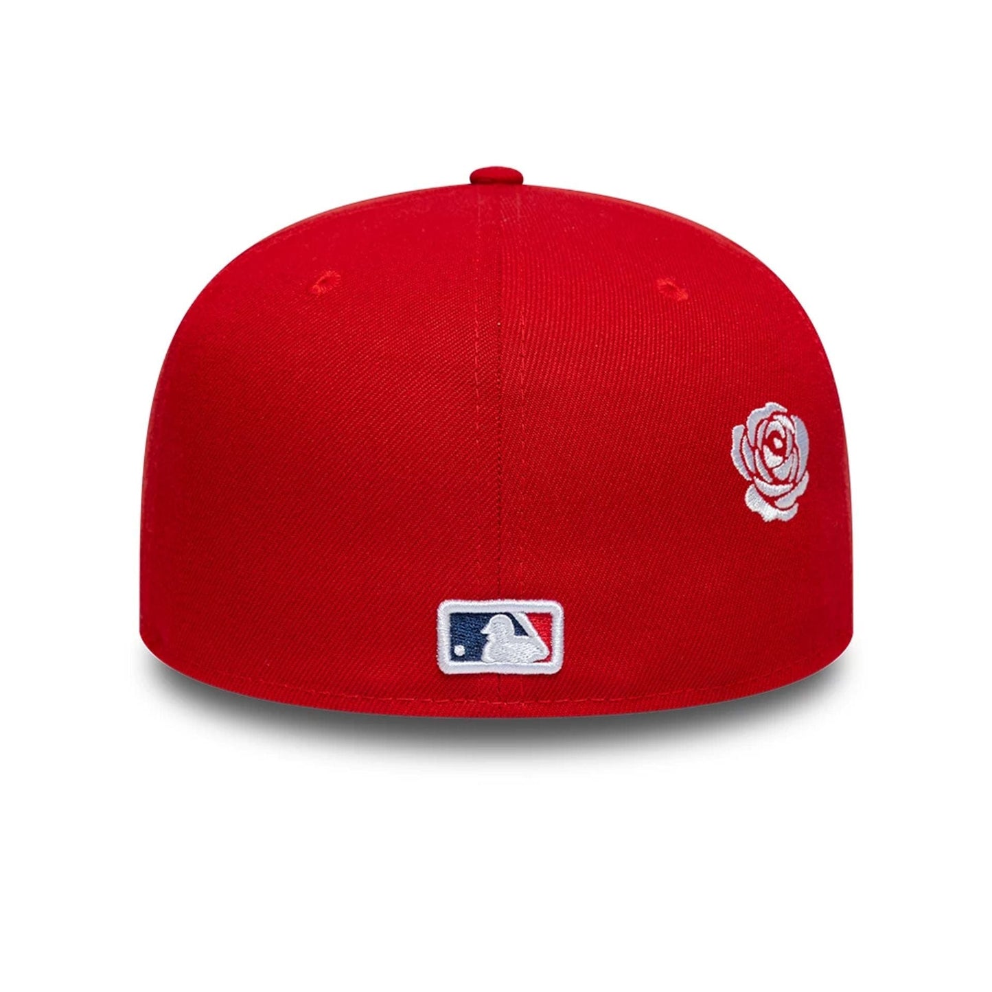 Pictured is this MLB Faux Pearl Icon LA Angels 59FIFTY Fitted cap in red. 4