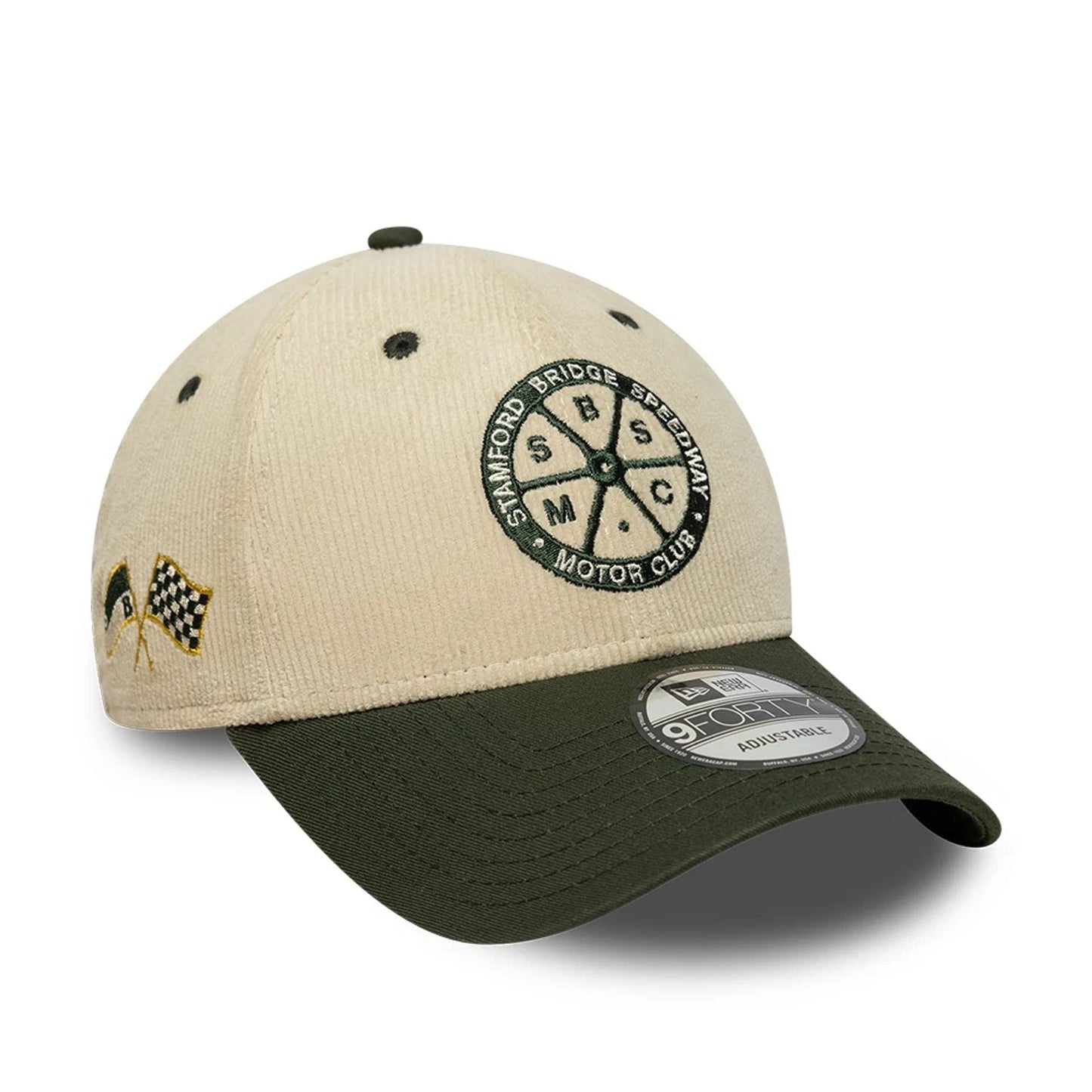 Pictured is this Speedway Chelsea FC 9FORTY cap in light beige. 1