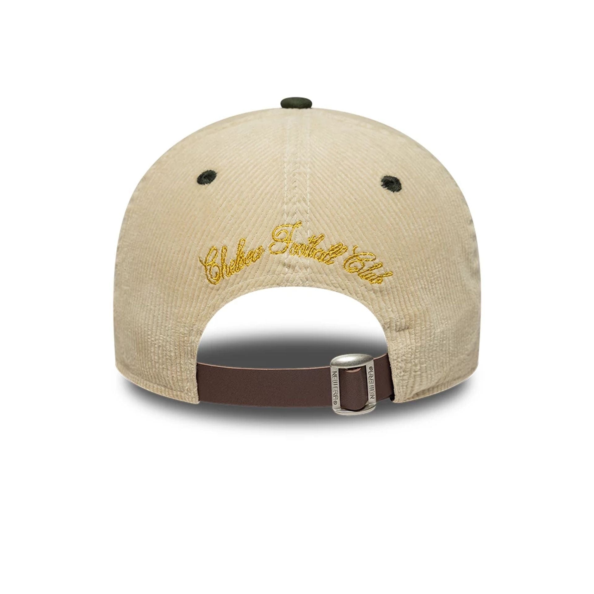 Pictured is this Speedway Chelsea FC 9FORTY cap in light beige. 2