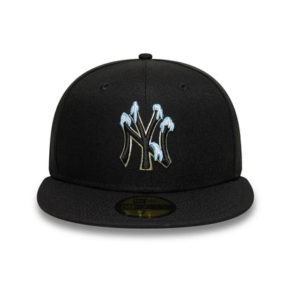 Pictured is this MLB Snow Icon New York Yankees 59FIFTY Fitted cap in black. 3