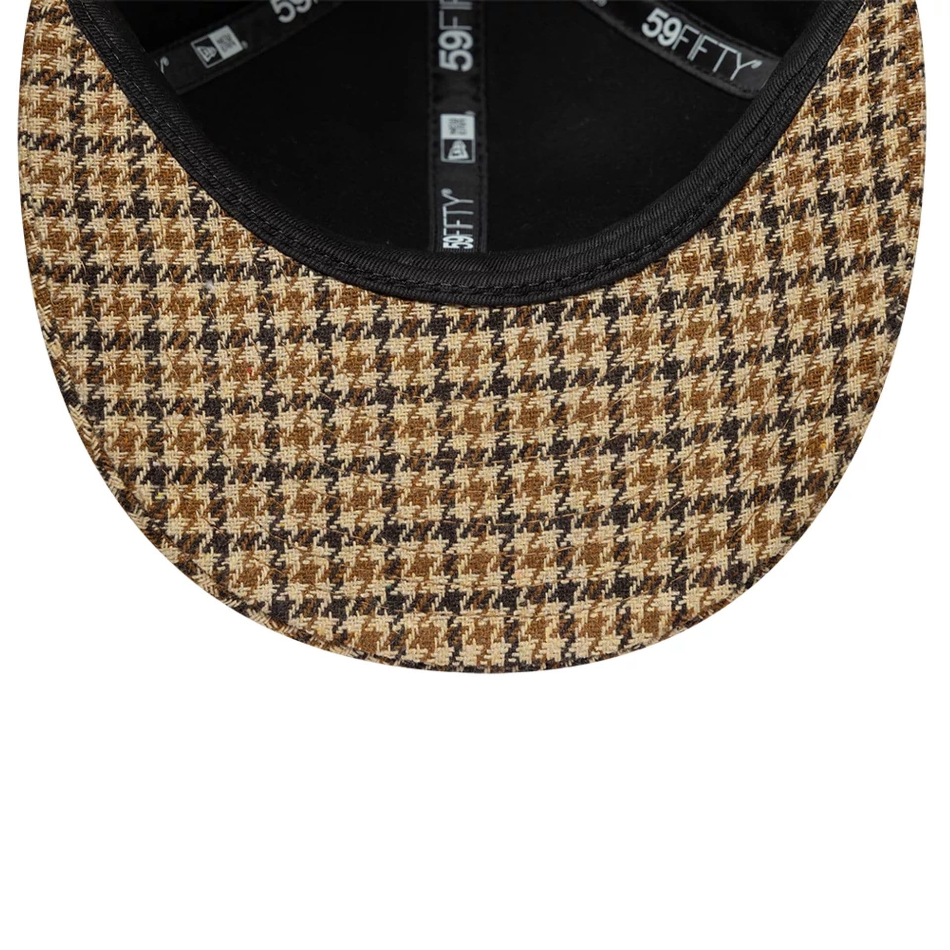 New Era Houndstooth Dark Brown Low Profile 59FIFTY Fitted Cap | NEC UK