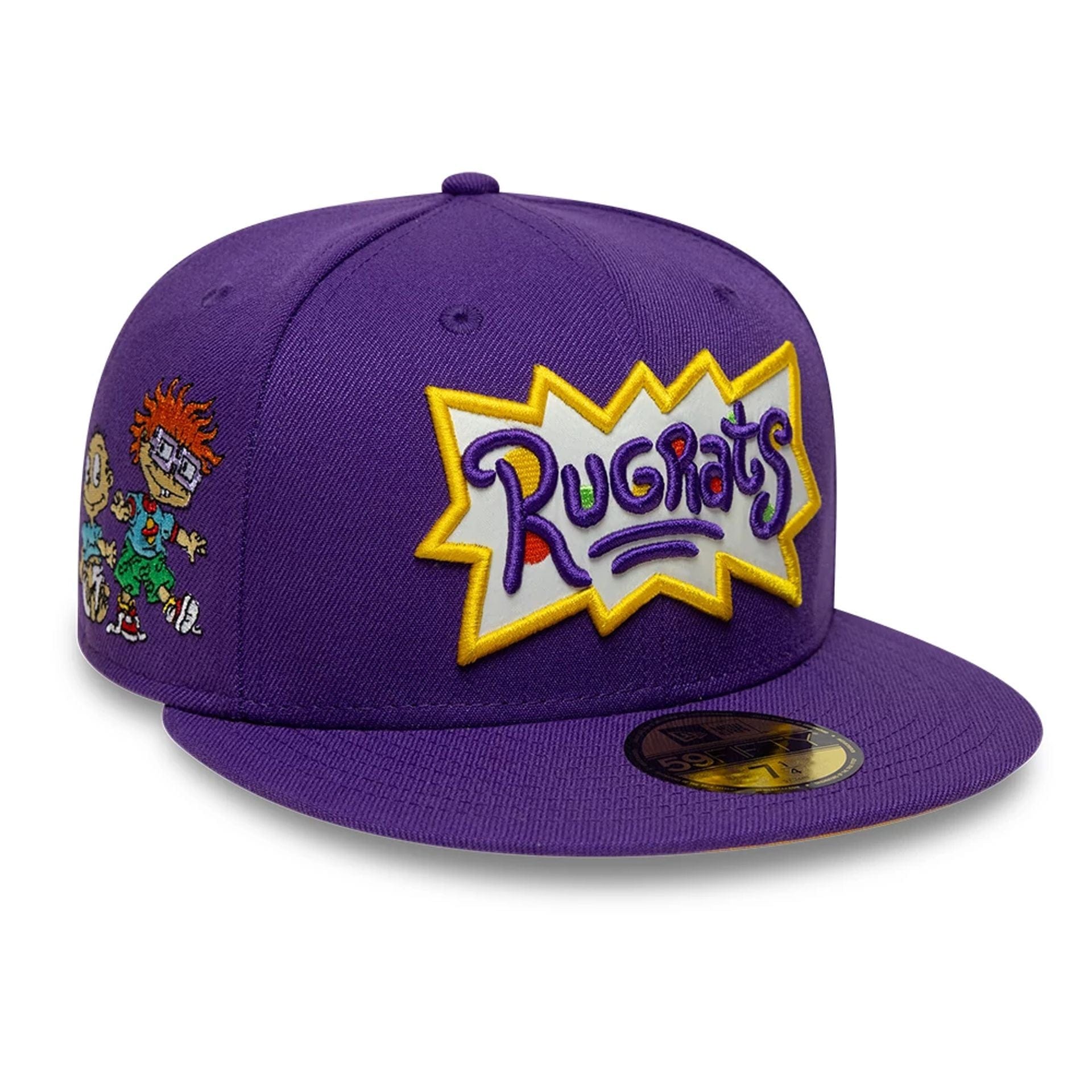 Pictured is this Nickelodeon Rugrats 59FIFTY Fitted cap in purple. 1
