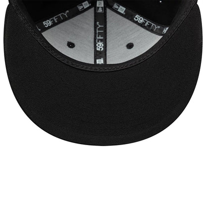 Pictured is this New Era Script 59FIFTY Fitted cap in black. 7