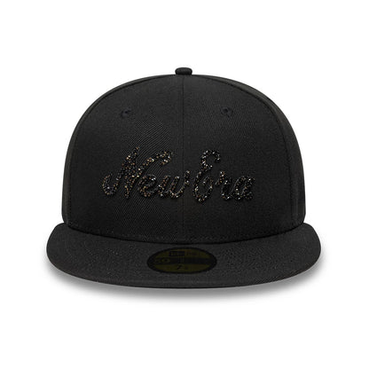 Pictured is this New Era Gem 59FIFTY Fitted cap in black. 2