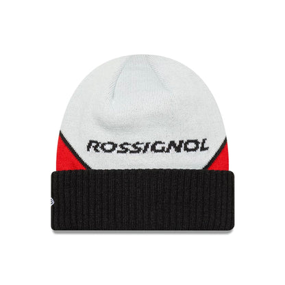 Pictured is this Rossignol x AC Milan Cuff Knit Beanie hat in black. 2