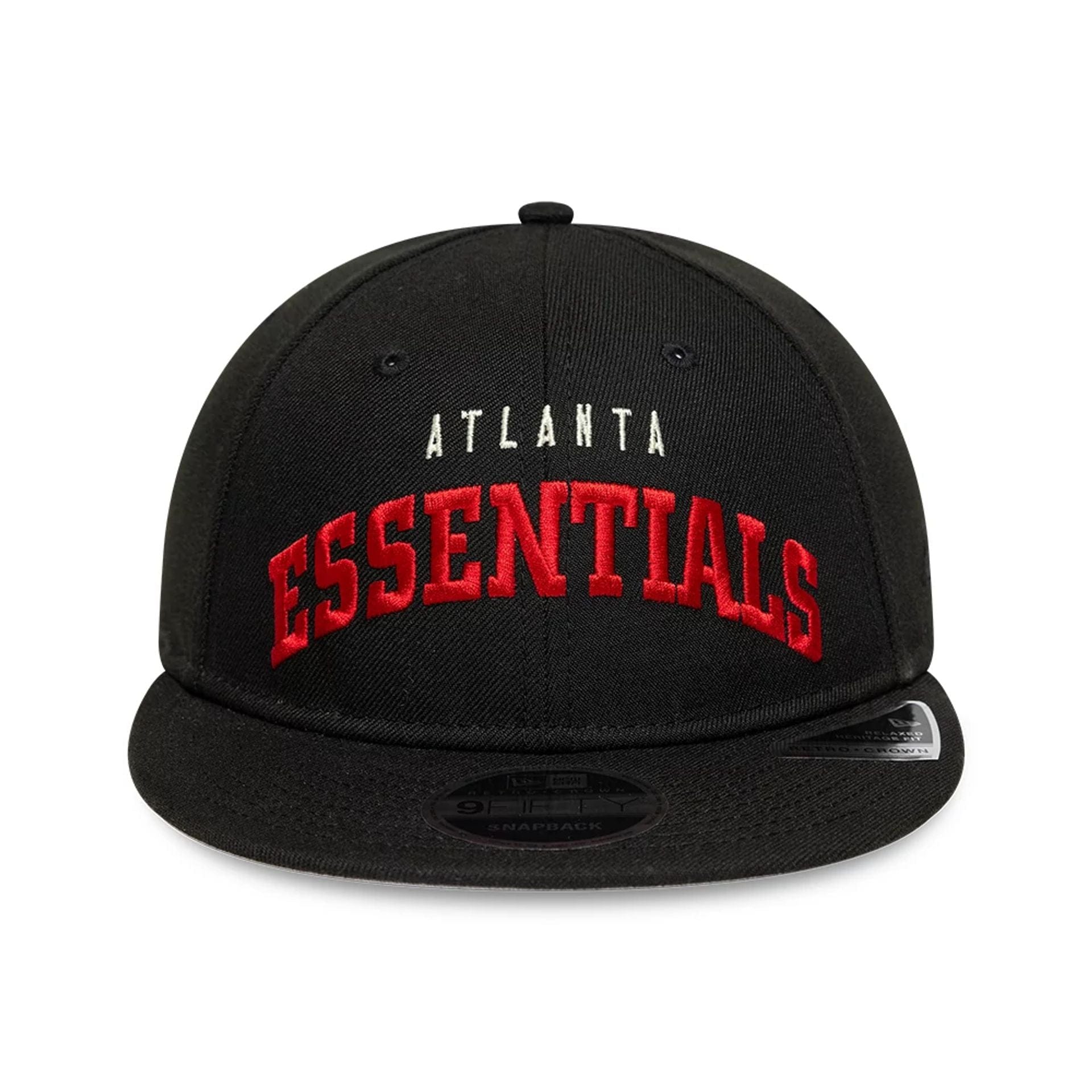 This is a Atlanta Falcons Fear Of God x NFL Black Retro Crown 9FIFTY Adjustable Cap 4