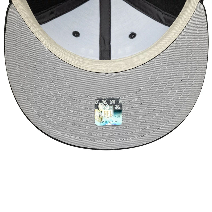 This is a Las Vegas Raiders Fear Of God x NFL Black Retro Crown 9FIFTY Adjustable Cap 2