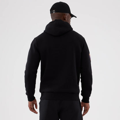 The Male model is wearing Minnesota Vikings NFL International Series Games 2025 Black Pullover Hoodie 2