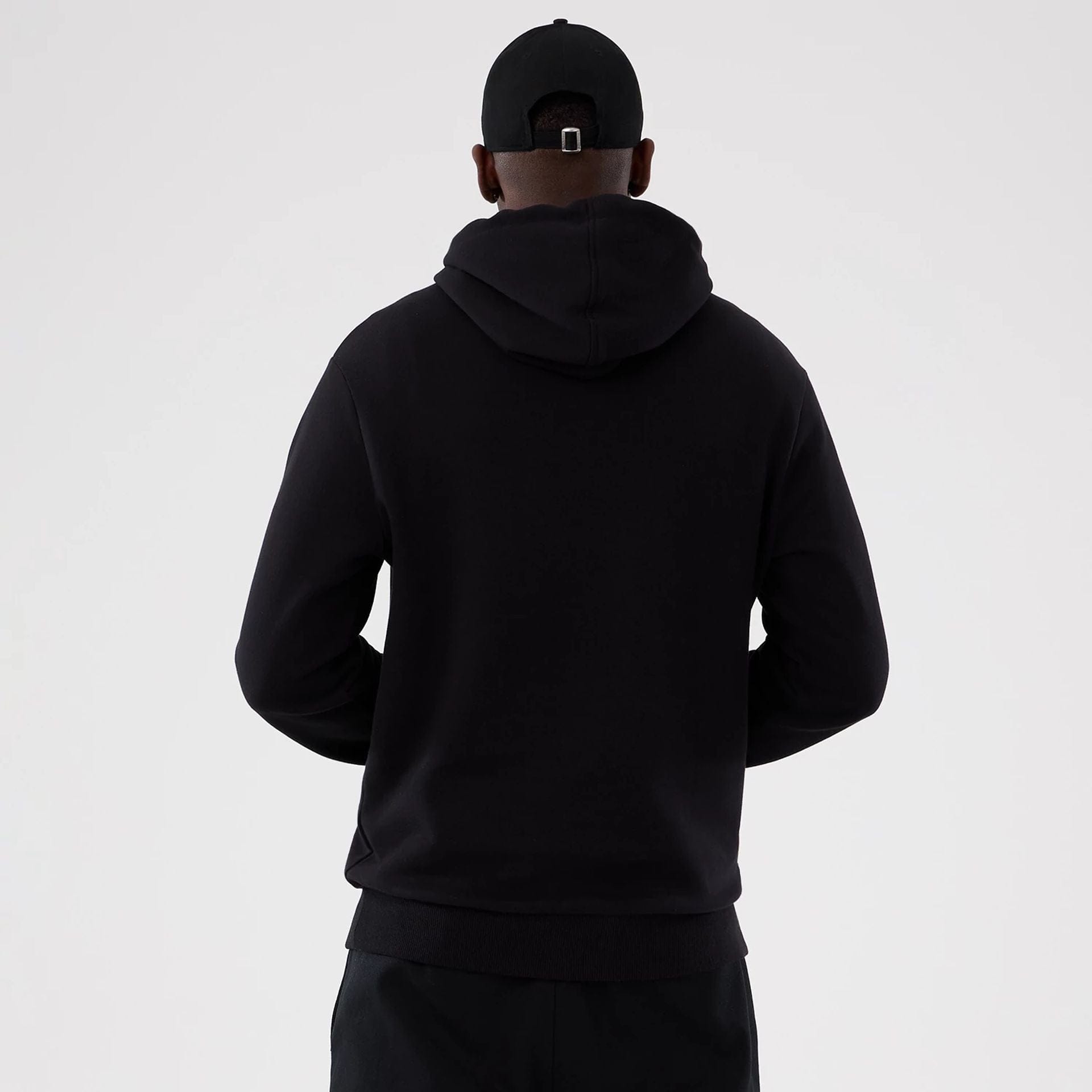 The Male model is wearing Washington Commanders NFL International Series Games 2025 Black Pullover Hoodie  2