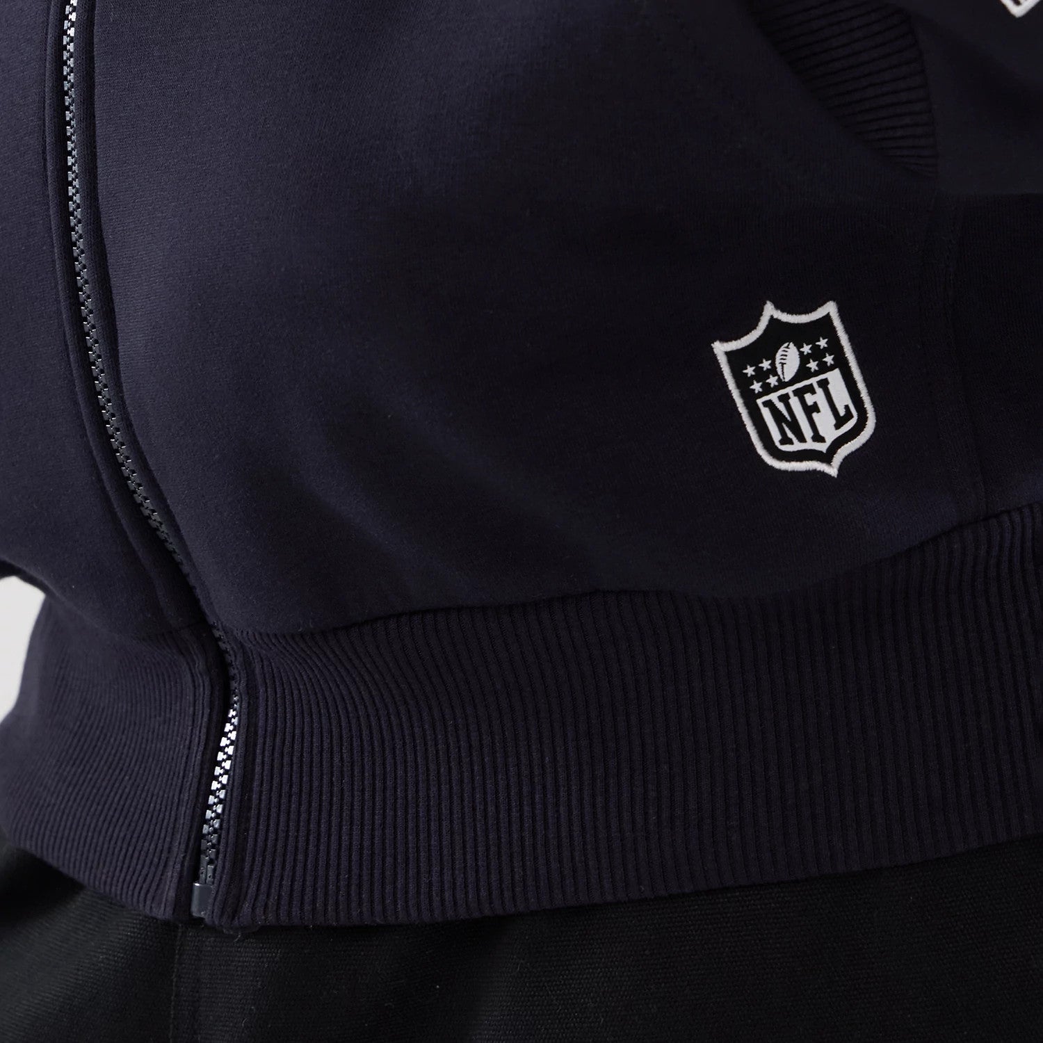 The Male model is wearing LA Rams NFL International Series Games 2025 Navy Premium Pullover Hoodie 4