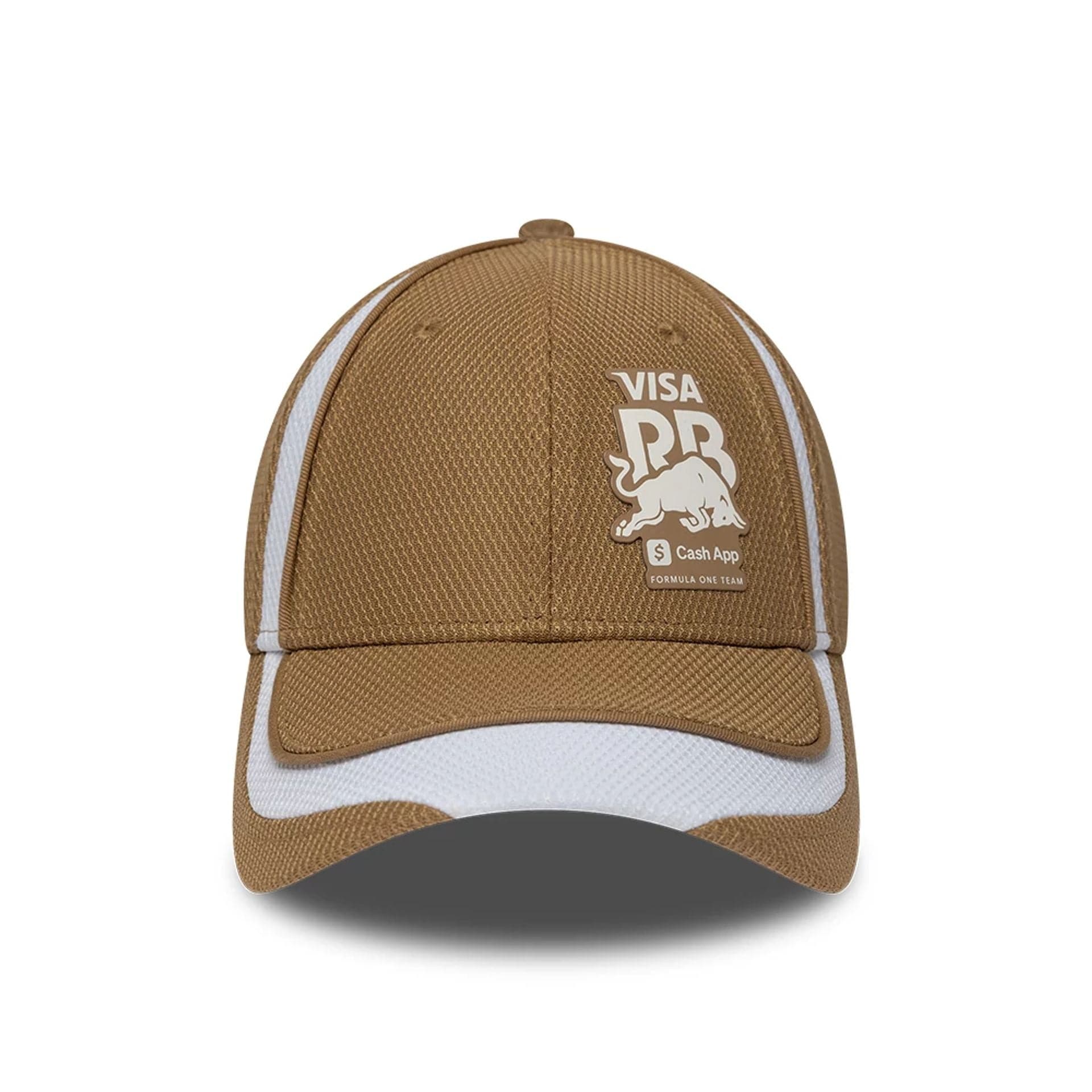 Pictured is this Visa Cash App Racing Bulls H1 Race Special 9FORTY Adjustable cap in dark beige. 2