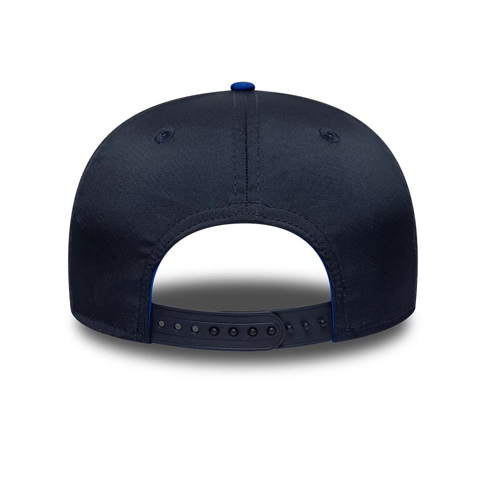 Pictured is this Youth Replica Max Verstappen Red Bull Racing 9SEVENTY Stretch Snap Adjustable cap in dark blue. 4