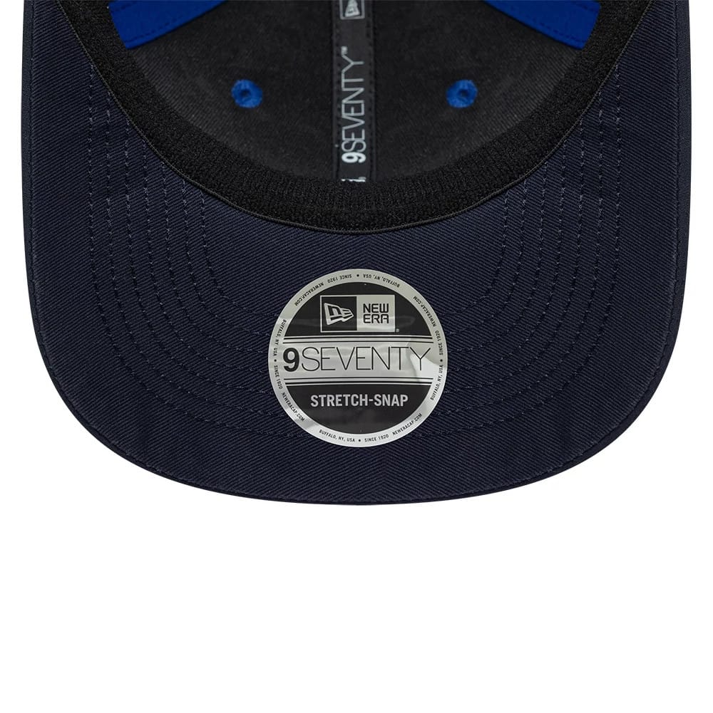 Pictured is this Youth Replica Max Verstappen Red Bull Racing 9SEVENTY Stretch Snap Adjustable cap in dark blue. 5