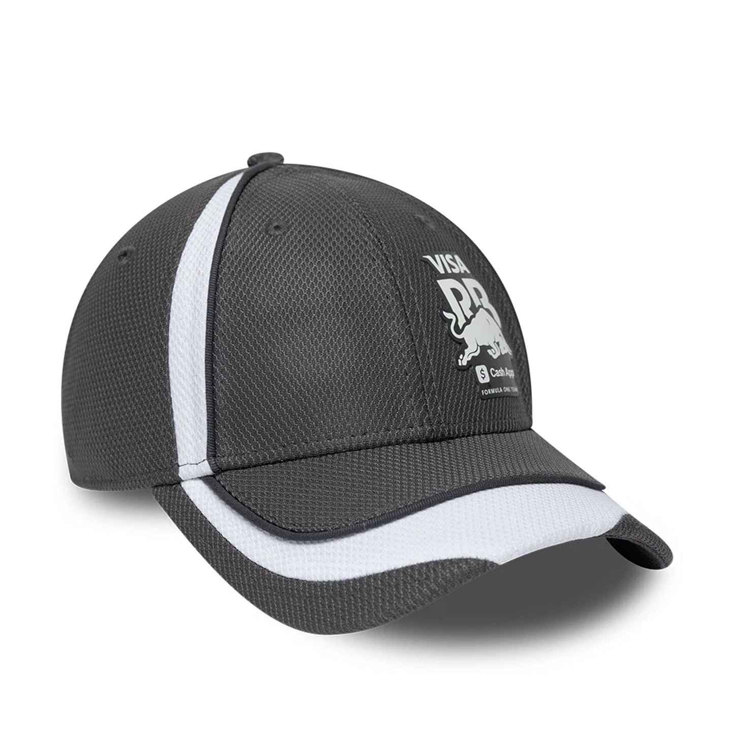 Pictured is this Visa Cash App Racing Bulls H1 Race Special 9FORTY Adjustable cap in dark grey. 3