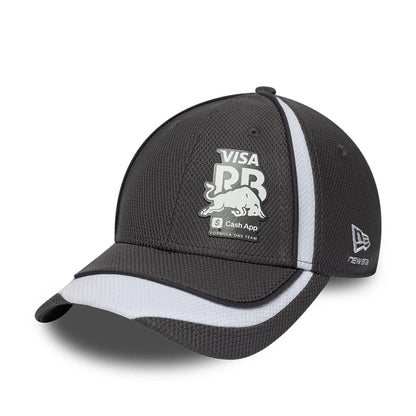 Pictured is this Visa Cash App Racing Bulls H1 Race Special 9FORTY Adjustable cap in dark grey. 1