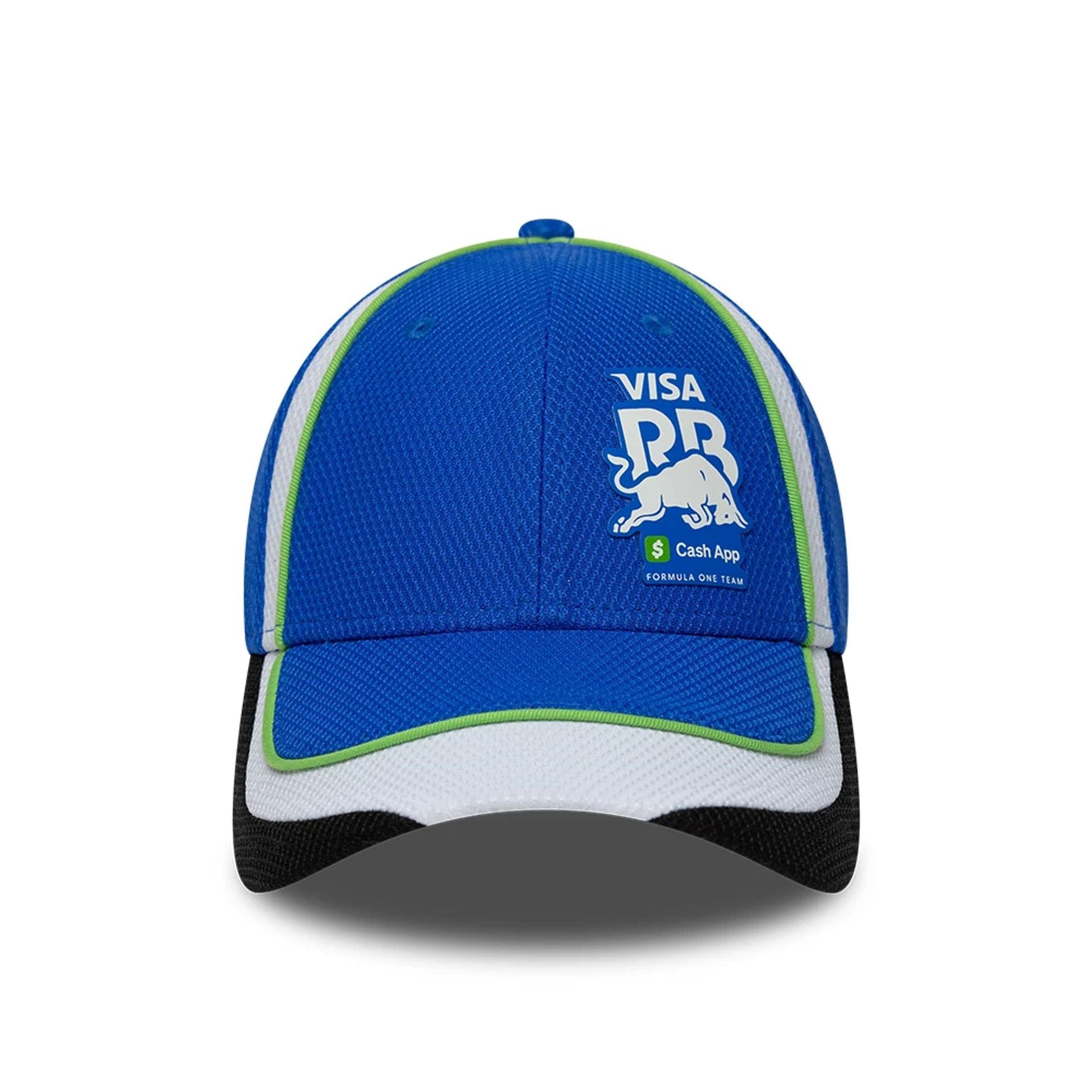 Pictured is this Visa Cash App Racing Bulls Team 9FORTY Adjustable cap in bright blue. 2