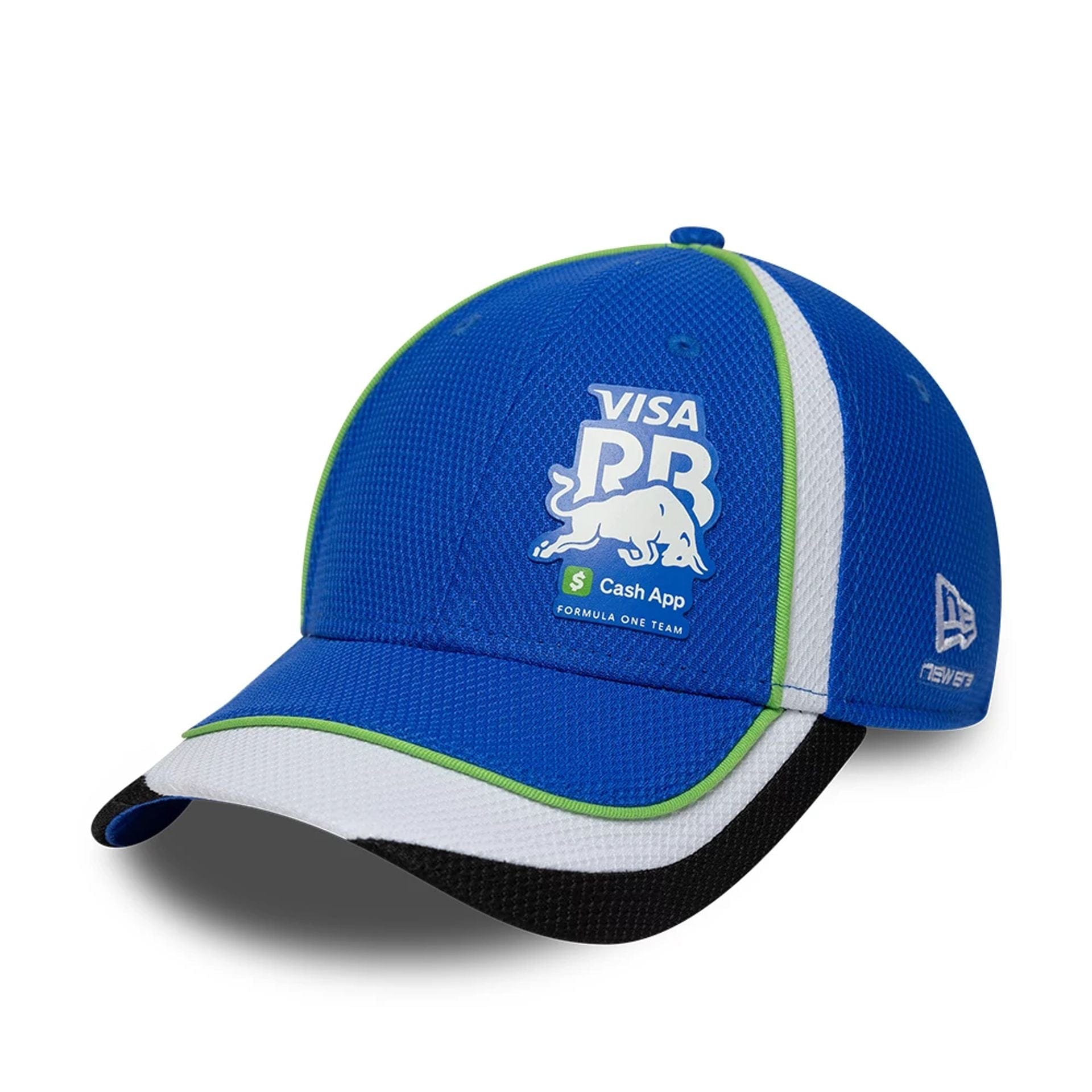 Pictured is this Visa Cash App Racing Bulls Team 9FORTY Adjustable cap in bright blue. 1