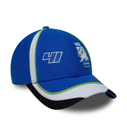 Pictured is this Teamline 2026 Visa Cash App Racing Bulls 9FORTY cap in bright blue. 1