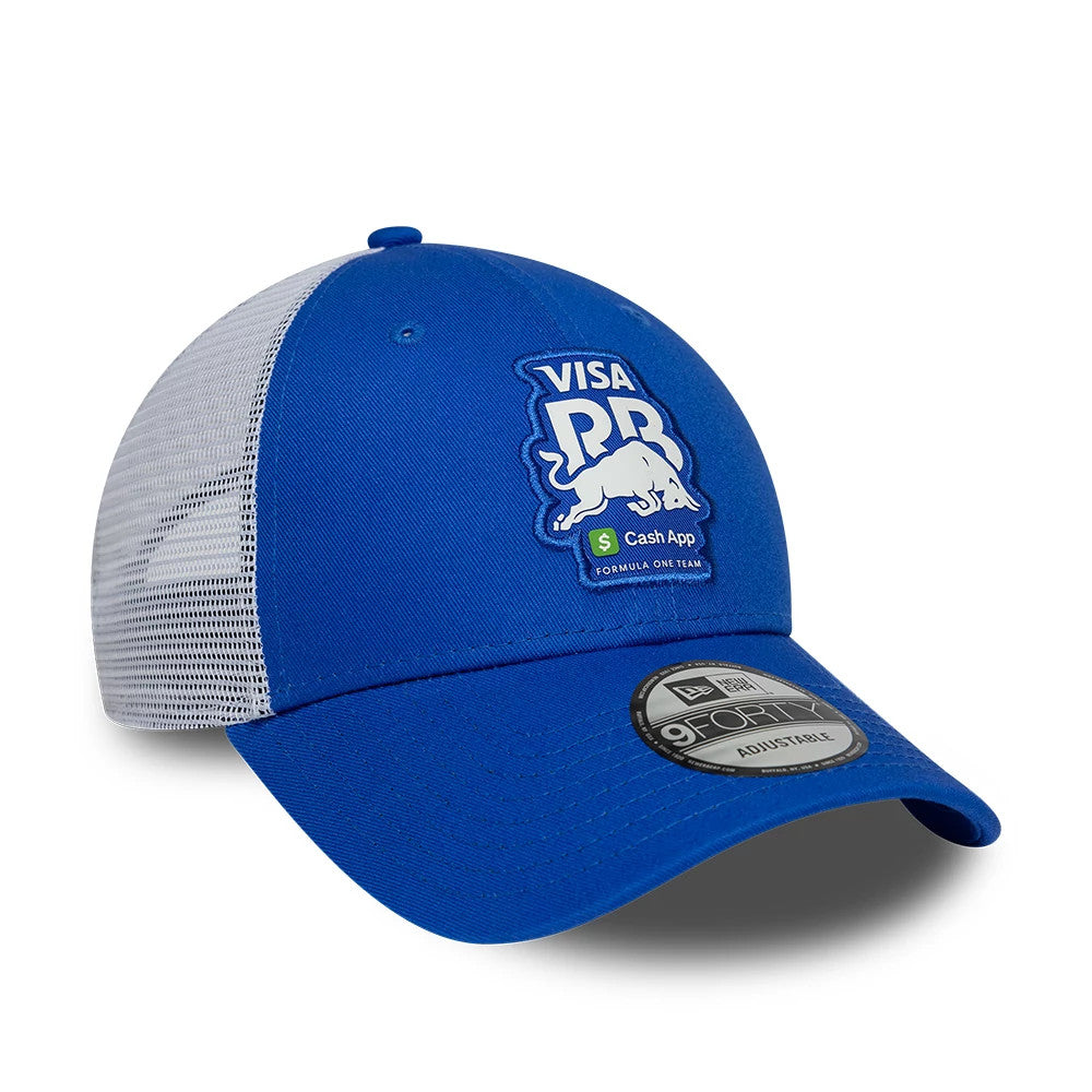 Pictured is this Summer League Visa Cash App Racing Bulls 9FORTY Adjustable cap in bright blue. 3