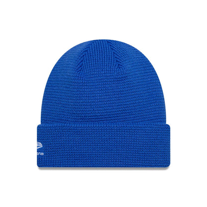 Pictured is this Team Waffle Visa Cash App Racing Bulls Cuff Knit Beanie hat in bright blue. 2