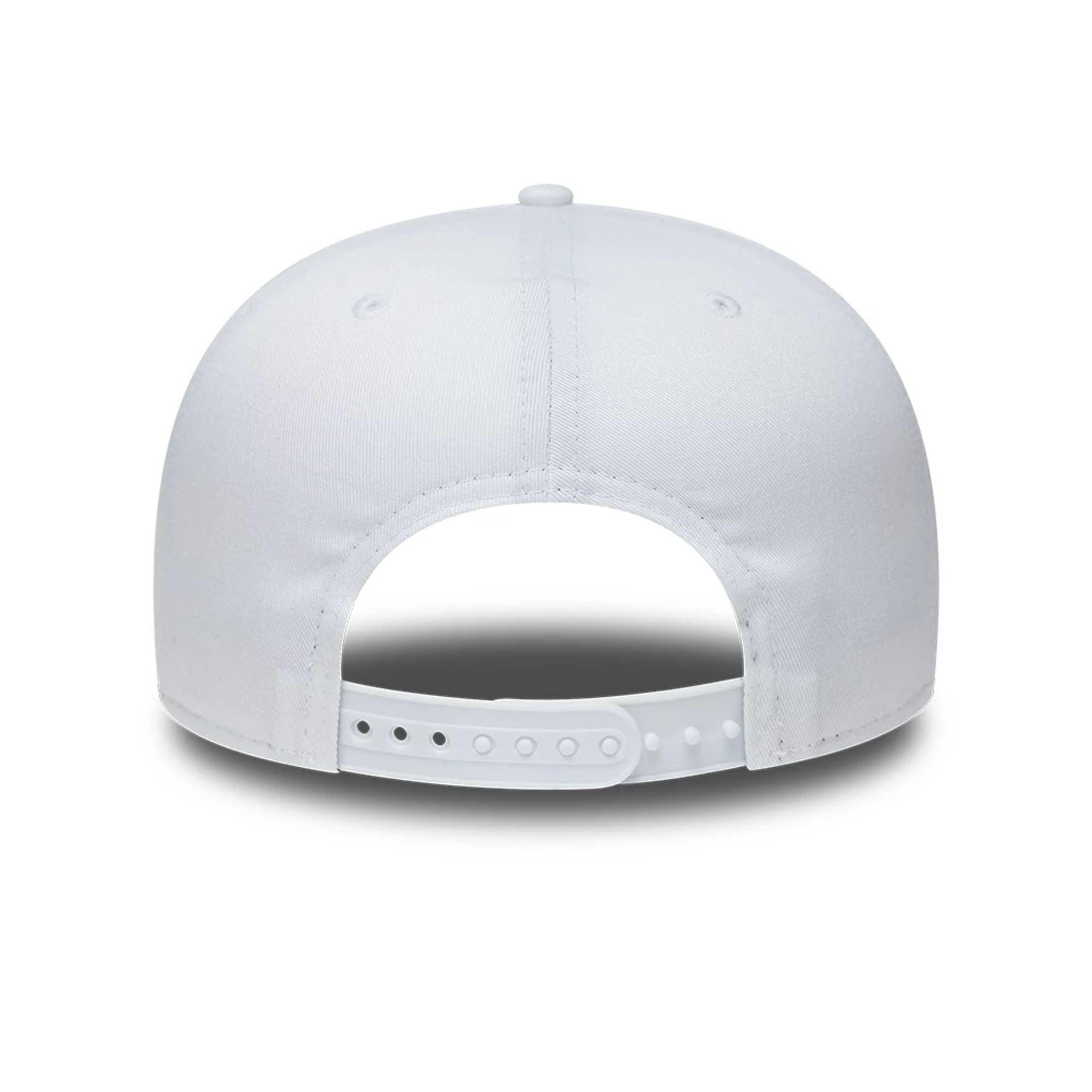 Pictured is this Visa Cash App Racing Bulls Essential 9FIFTY Snapback Adjustable cap in white. 4