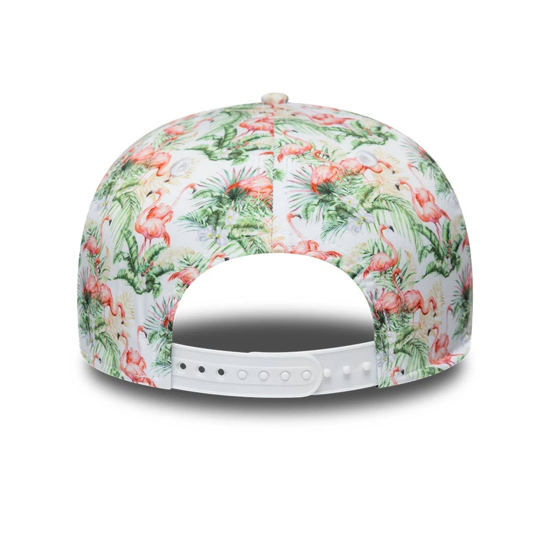 Pictured is this Alpine Racing Miami Race Special 9SEVENTY Stretch Snap Adjustable cap in white. 4