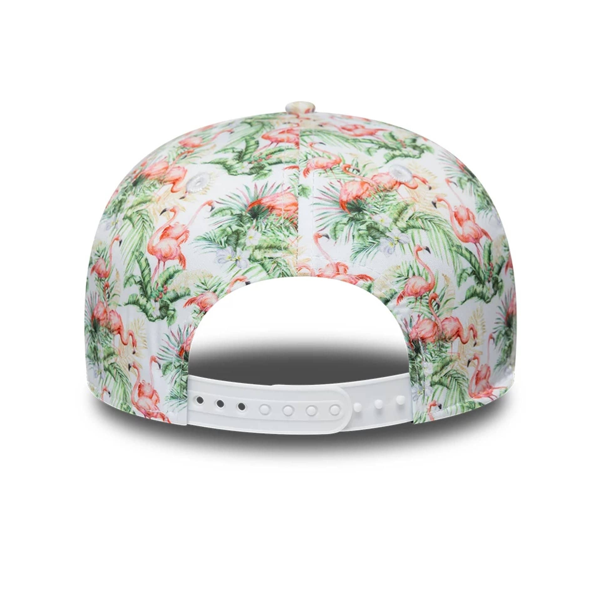 Pictured is this Alpine Racing Miami Race Special 9SEVENTY Stretch Snap Adjustable cap in white. 4