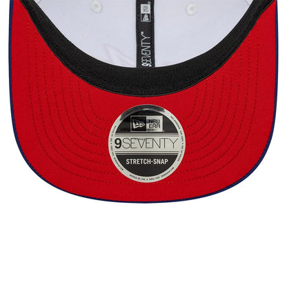 Pictured is this Pierre Gasly Silverstone Race Special Alpine Racing 9SEVENTY Stretch Snap cap in white. 2