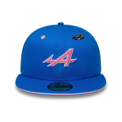 Pictured is this Alpine Racing Summer League 59FIFTY Fitted cap in blue. 2