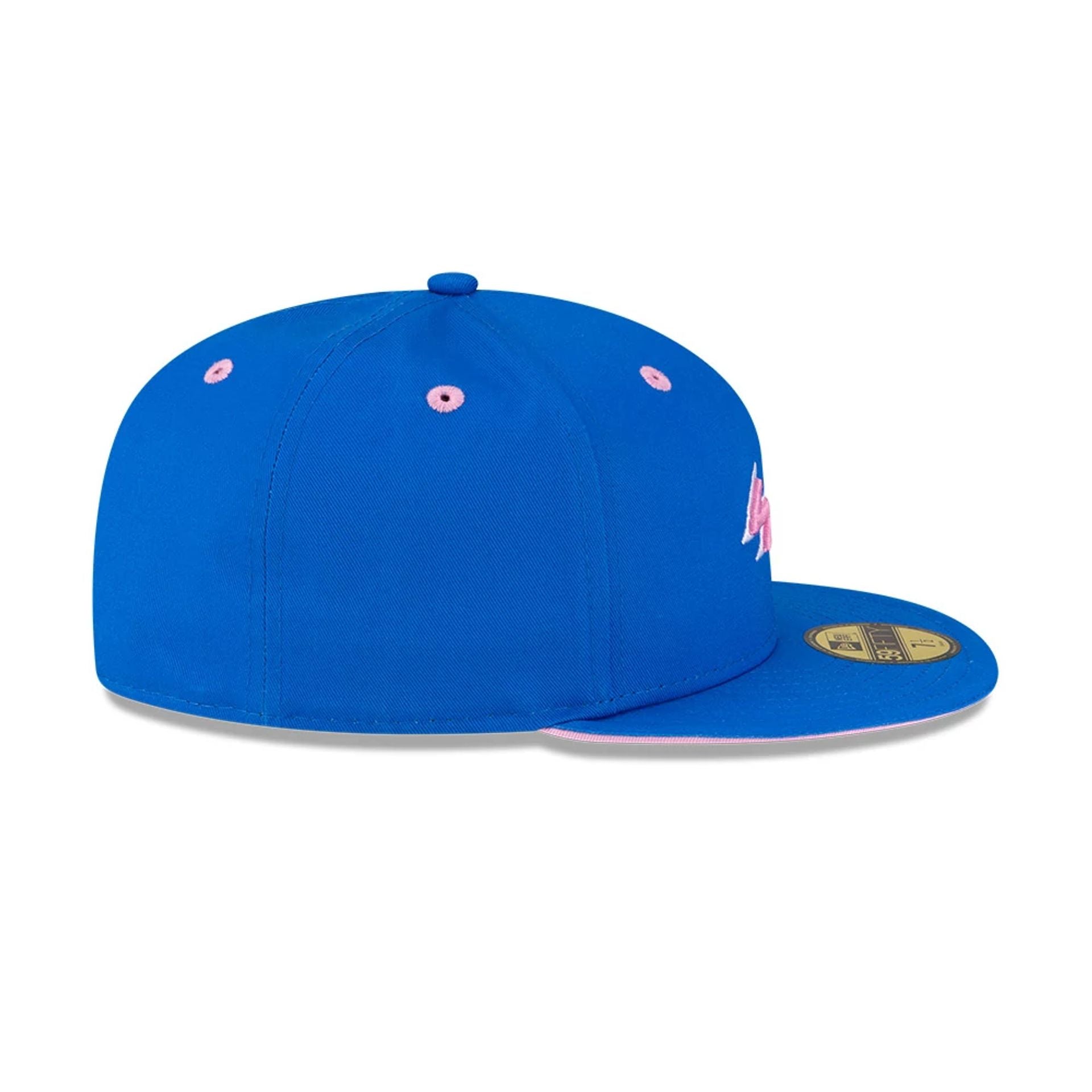 Pictured is this Alpine Racing Summer League 59FIFTY Fitted cap in blue. 7