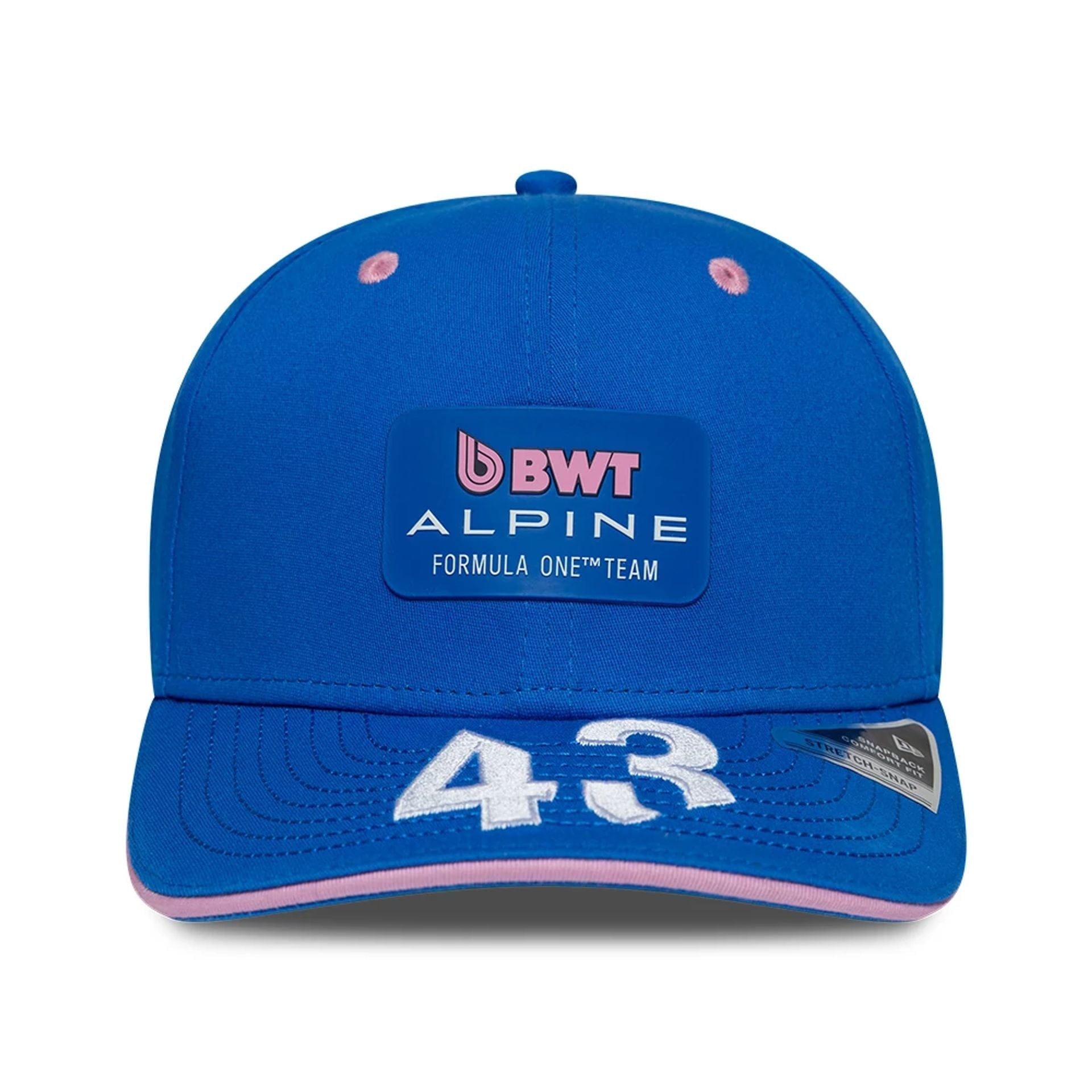 Pictured is this Franco Colapinto Alpine Racing 9SEVENTY Stretch Snap Adjustable cap in blue. 2