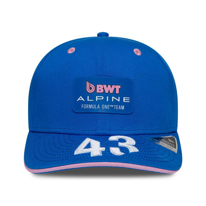 Pictured is this Franco Colapinto Alpine Racing 9SEVENTY Stretch Snap Adjustable cap in blue. 2