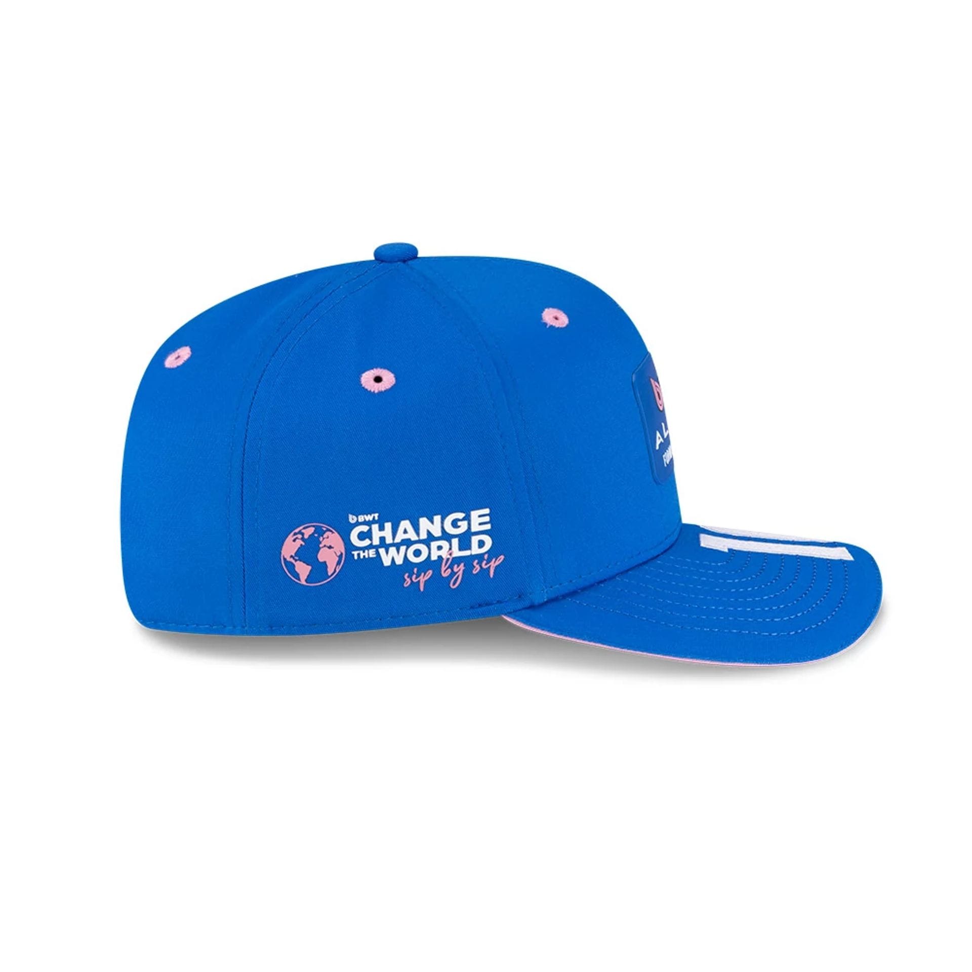 Pictured is this Pierre Gasly Alpine Racing 9SEVENTY Stretch Snap Adjustable cap in blue. 5