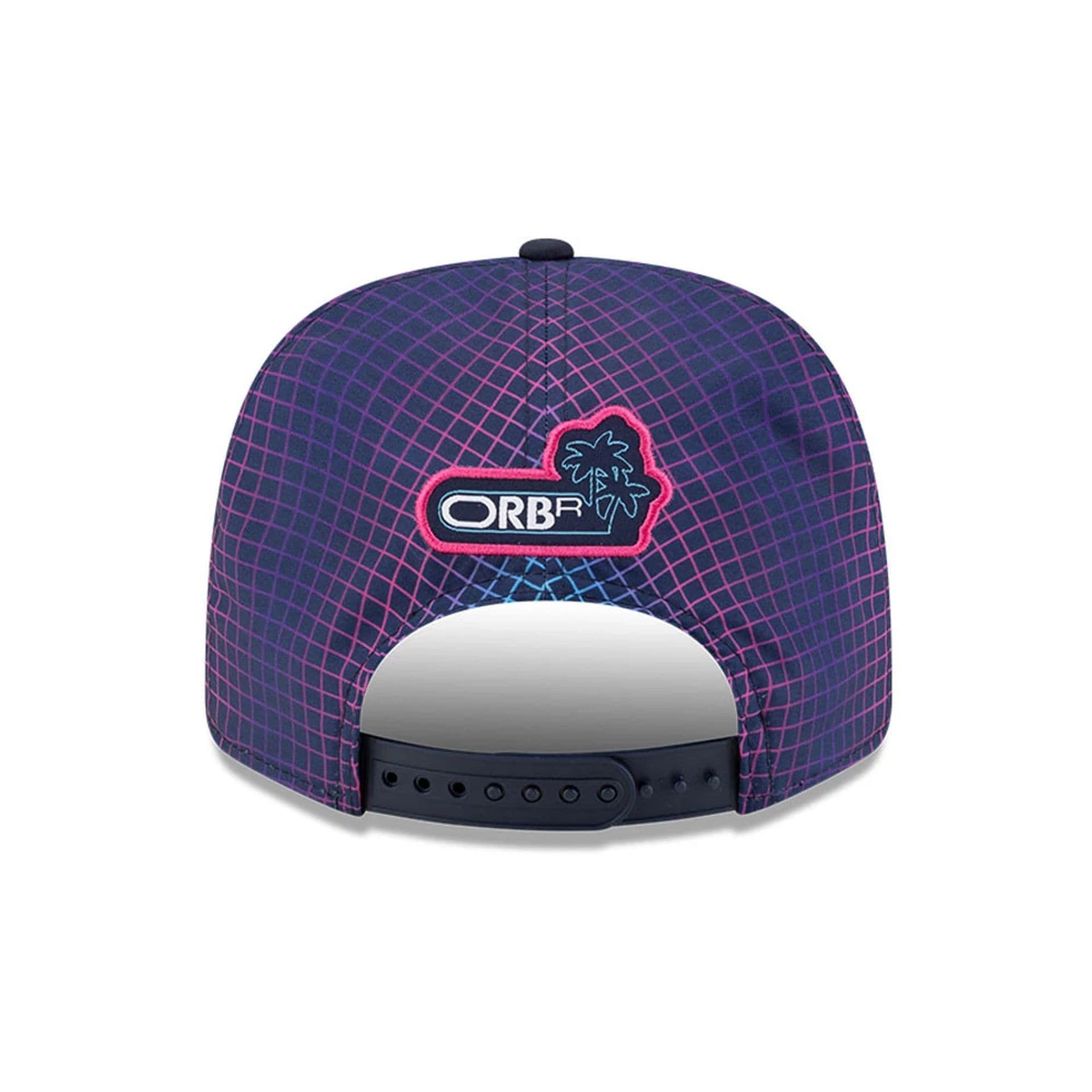 Pictured is this Isack Hadjar Red Bull Racing Miami Race Special 9SEVENTY Stretch Snap Adjustable cap in navy. 3