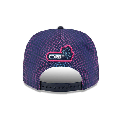 Pictured is this Isack Hadjar Red Bull Racing Miami Race Special 9SEVENTY Stretch Snap Adjustable cap in navy. 3