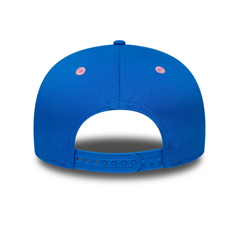 Pictured is this Alpine Racing Team 9SEVENTY Stretch Snap Adjustable cap in blue. 5