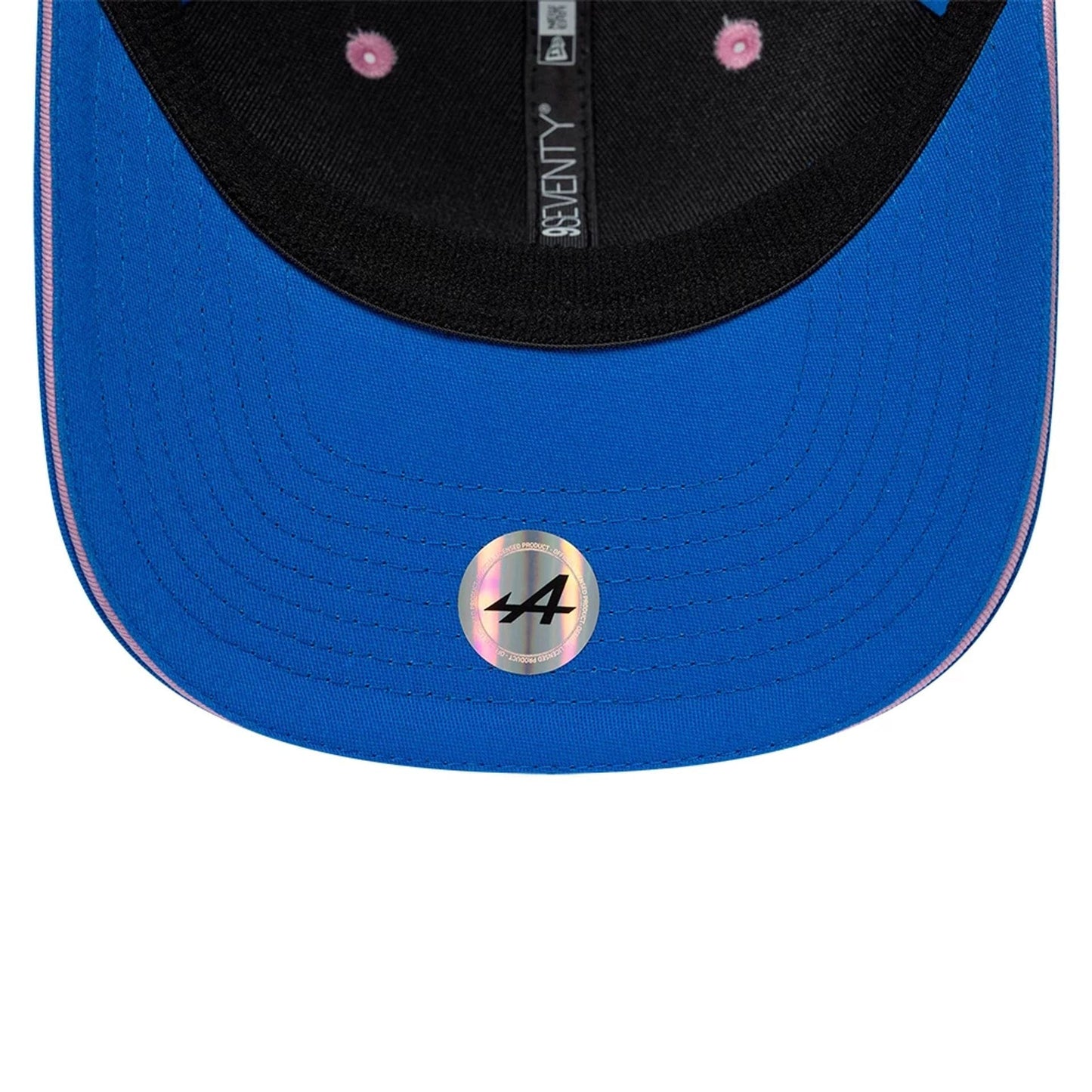 Pictured is this Alpine Racing Team 9SEVENTY Stretch Snap Adjustable cap in blue. 6