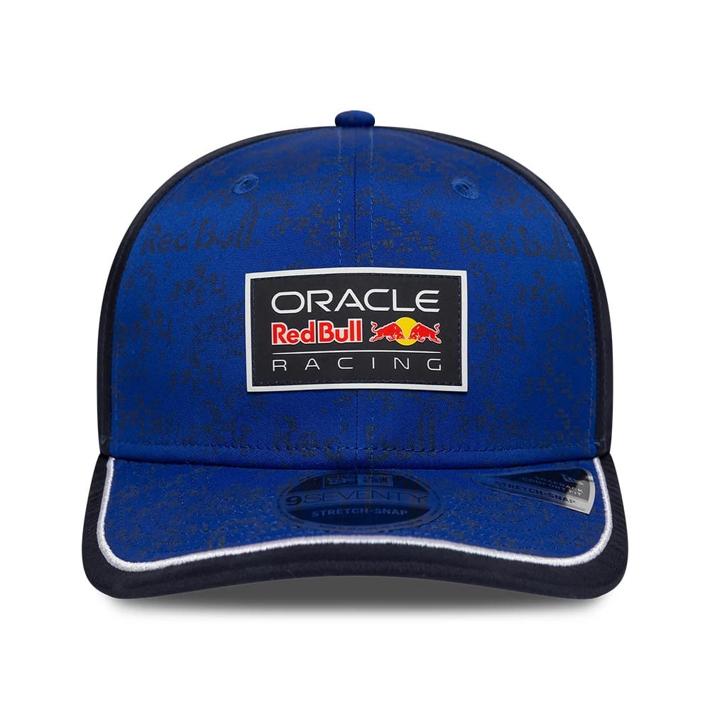 Pictured is this Team Red Bull Racing 9SEVENTY Stretch Snap Adjustable cap in dark blue. 3