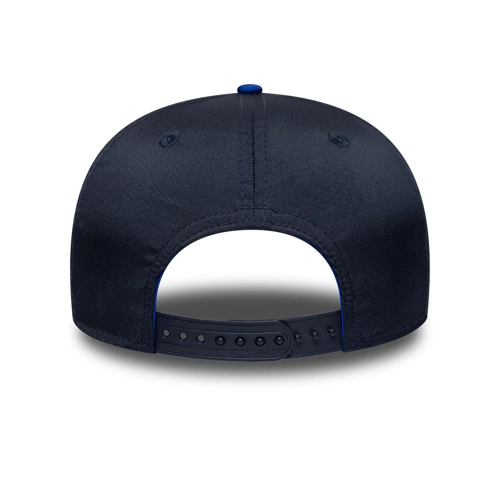 Pictured is this Replica Max Verstappen Red Bull Racing 9SEVENTY Stretch Snap Adjustable cap in dark blue. 4