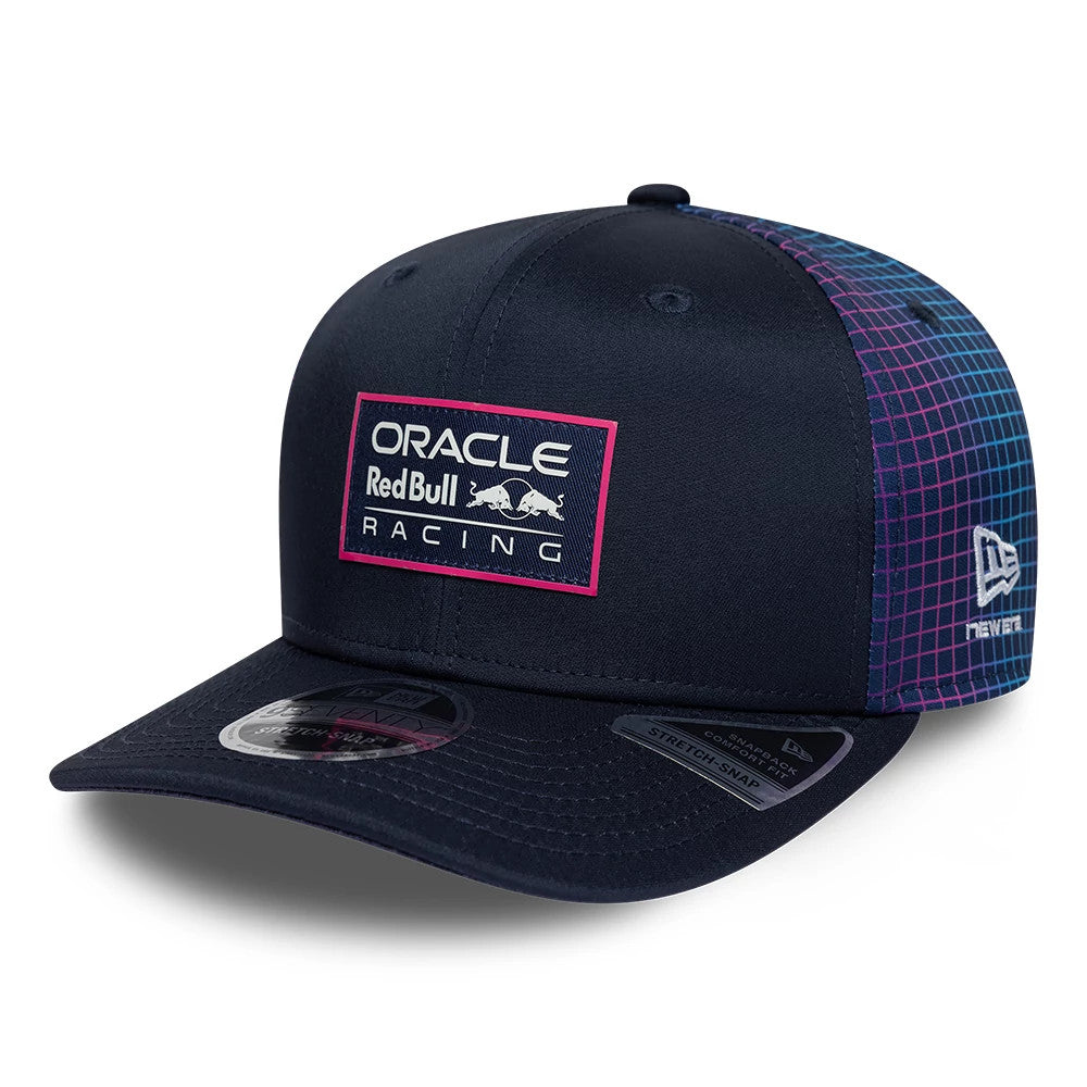 Pictured is this Miami Race Special Red Bull Racing 9SEVENTY Stretch Snap cap in navy. 4