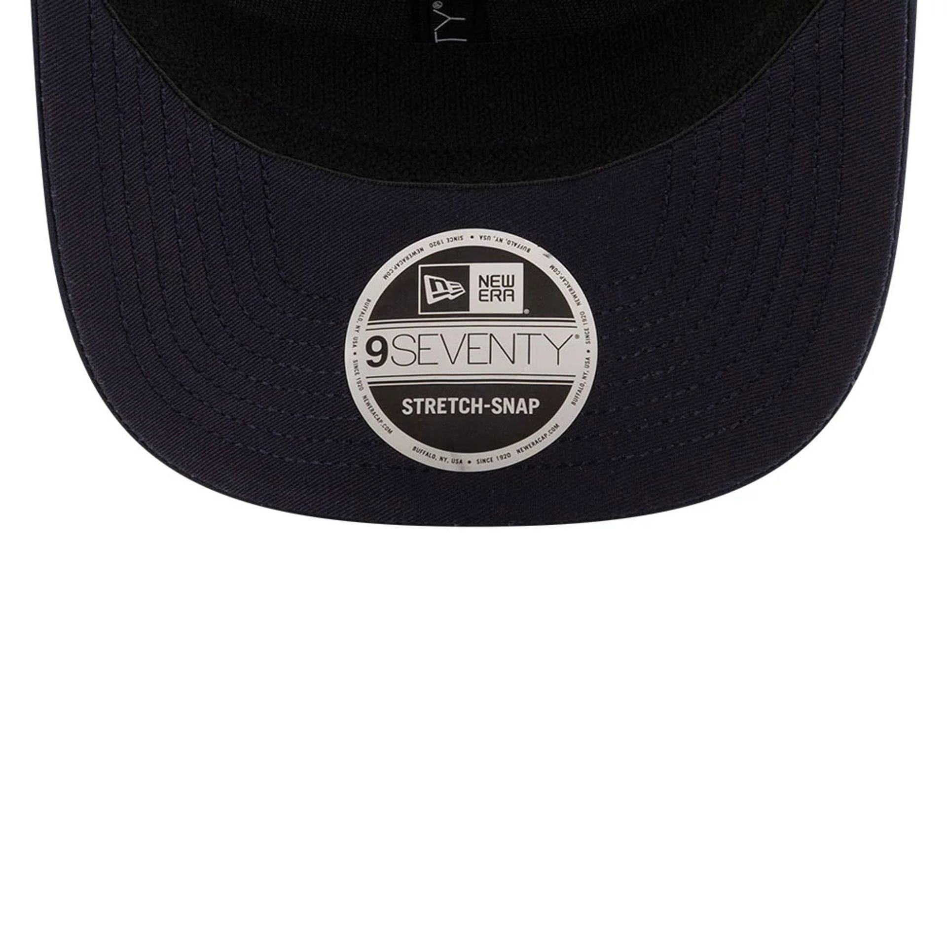 Pictured is this Replica Isack Hadjar Red Bull Racing 9SEVENTY Stretch Snap Adjustable cap in dark blue. 7