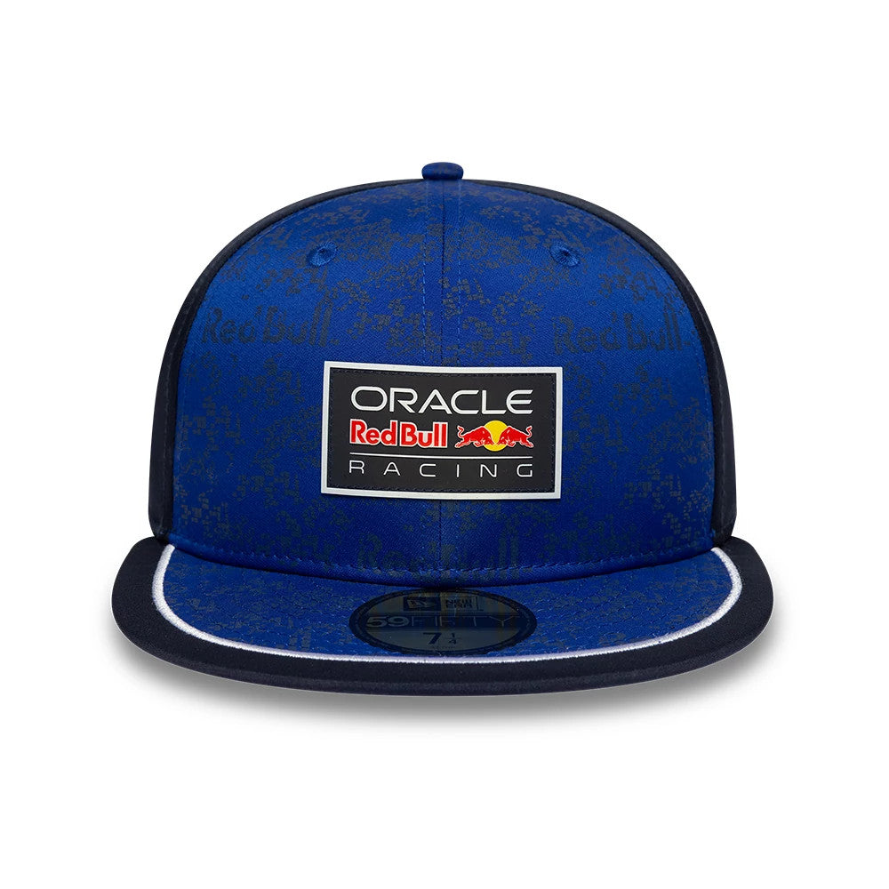 Pictured is this Red Bull Racing 59FIFTY Fitted cap in dark blue. 2