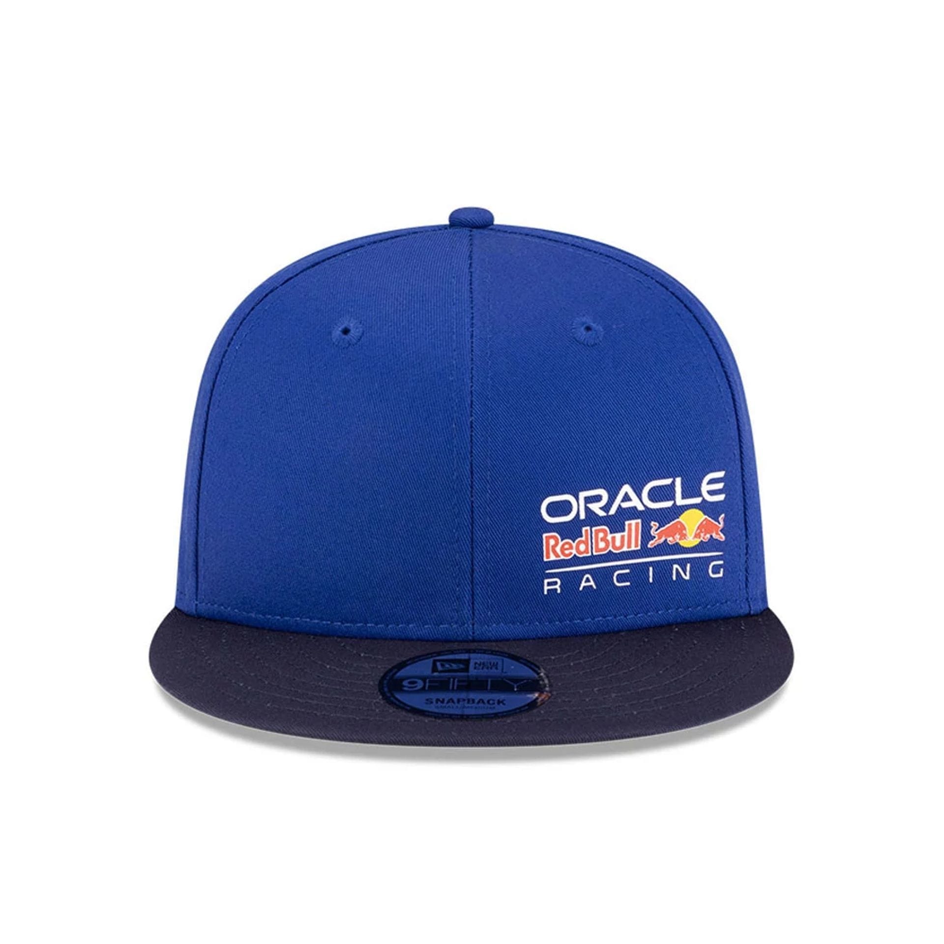Pictured is this Essential Red Bull Racing 9FIFTY Snapback Adjustable cap in dark blue. 2