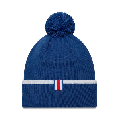 Pictured is this Core Paris Saint-Germain Cuff knit Beanie hat in blue. 2